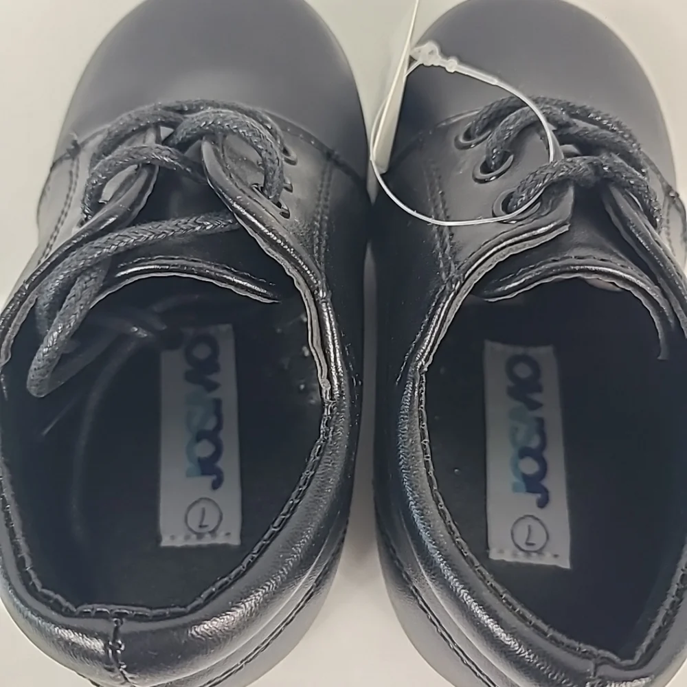 NEW Josmo Basic Casual Boys Dress Shoes Oxford Black Size 7